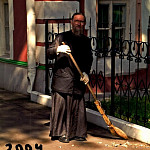 На_послушании_в_Донском_монастыре,_август_2004_г_