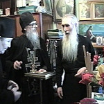 В келлии отца Кирилла игумен Михей, схиигумен Пафнутий