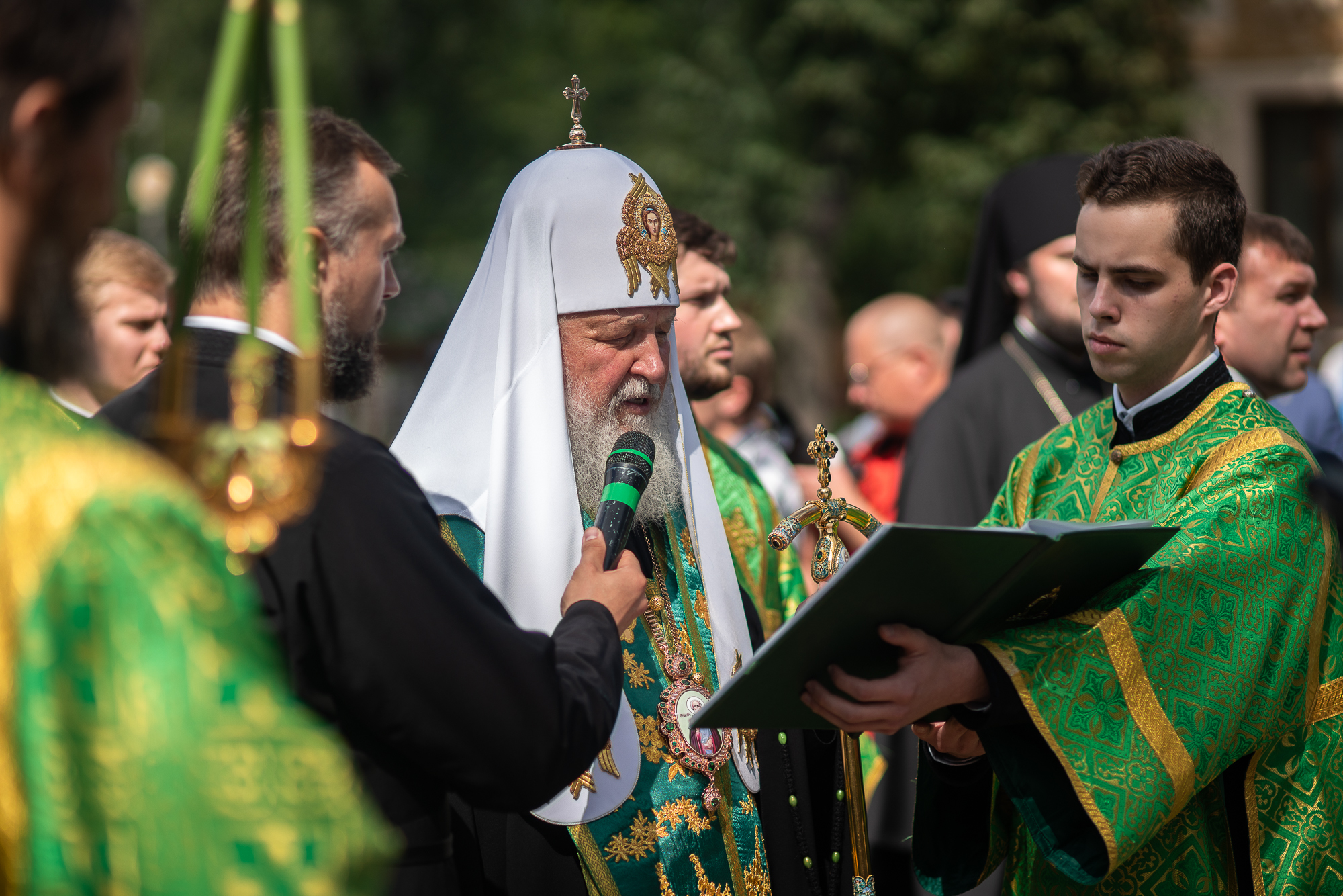 Святейший Патриарх Кирилл освятил Мемориал пострадавшим за Христа в XX веке